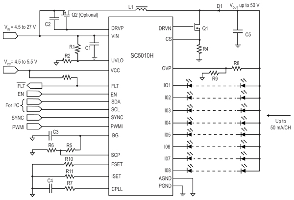 Semtech 5010 LED driver IC
